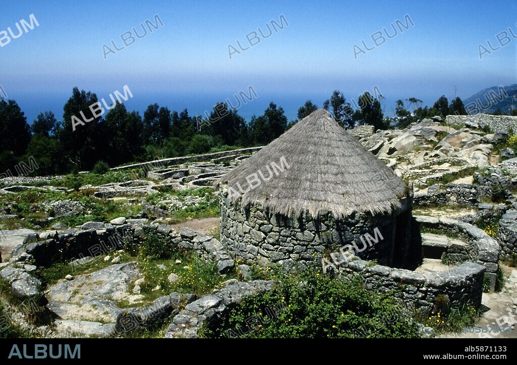 A Guardia, "castro"  (ruins of an ancient celtic village) at the Santa Tecla hill, Rías Bajas.