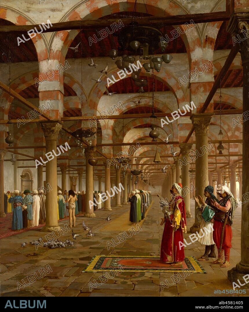 JEAN LEON GEROME. Prayer in the Mosque, 1871.