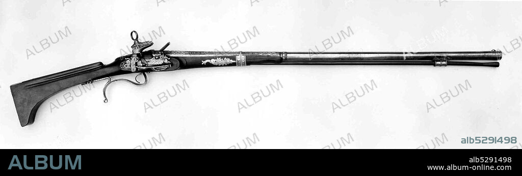 ANTONIO GUISASOLA and JUAN NAVARO. Miquelet Gun Made for Charles IV of Spain (reigned 1788-1808), Spanish, Eibar, dated 1796.