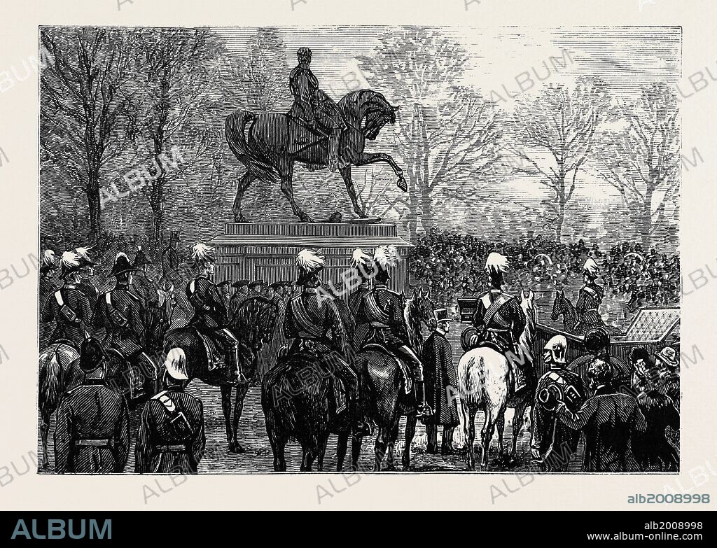 UNVEILING THE STATUE OF LORD GOUGH IN THE PHOENIX PARK, DUBLIN, IRELAND, 1880.