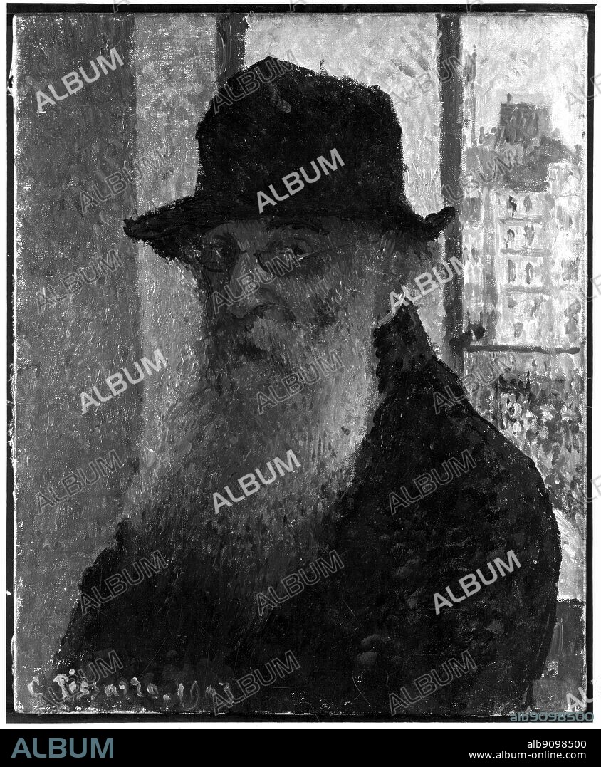 Self-portrait of Camille Pissarro (1830-1903), French impressionist painter.
