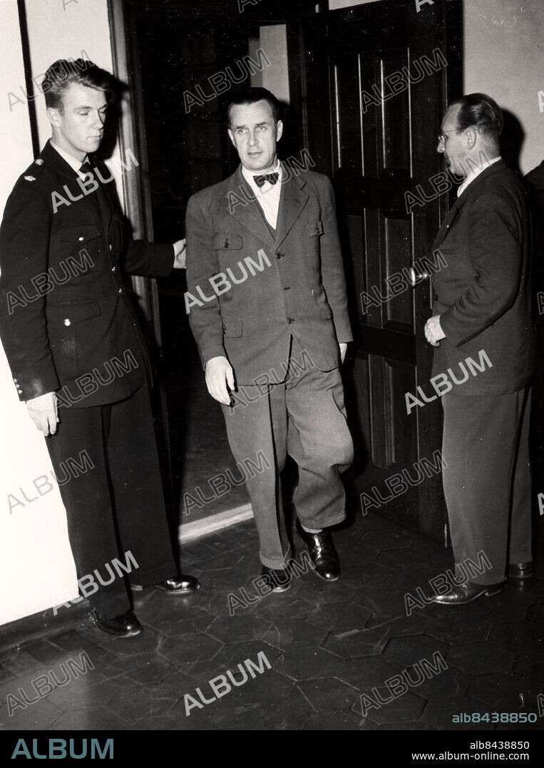 Fingal Larsson dömdes 1952 till straffarbete för spioneri. Larsson drogs med i målet mot Fritiof Enbom som ville framstå som en internationell storspion. Foto Carl Erik Sundström / PRESSENS BILD / SCANPIX / kod 194.