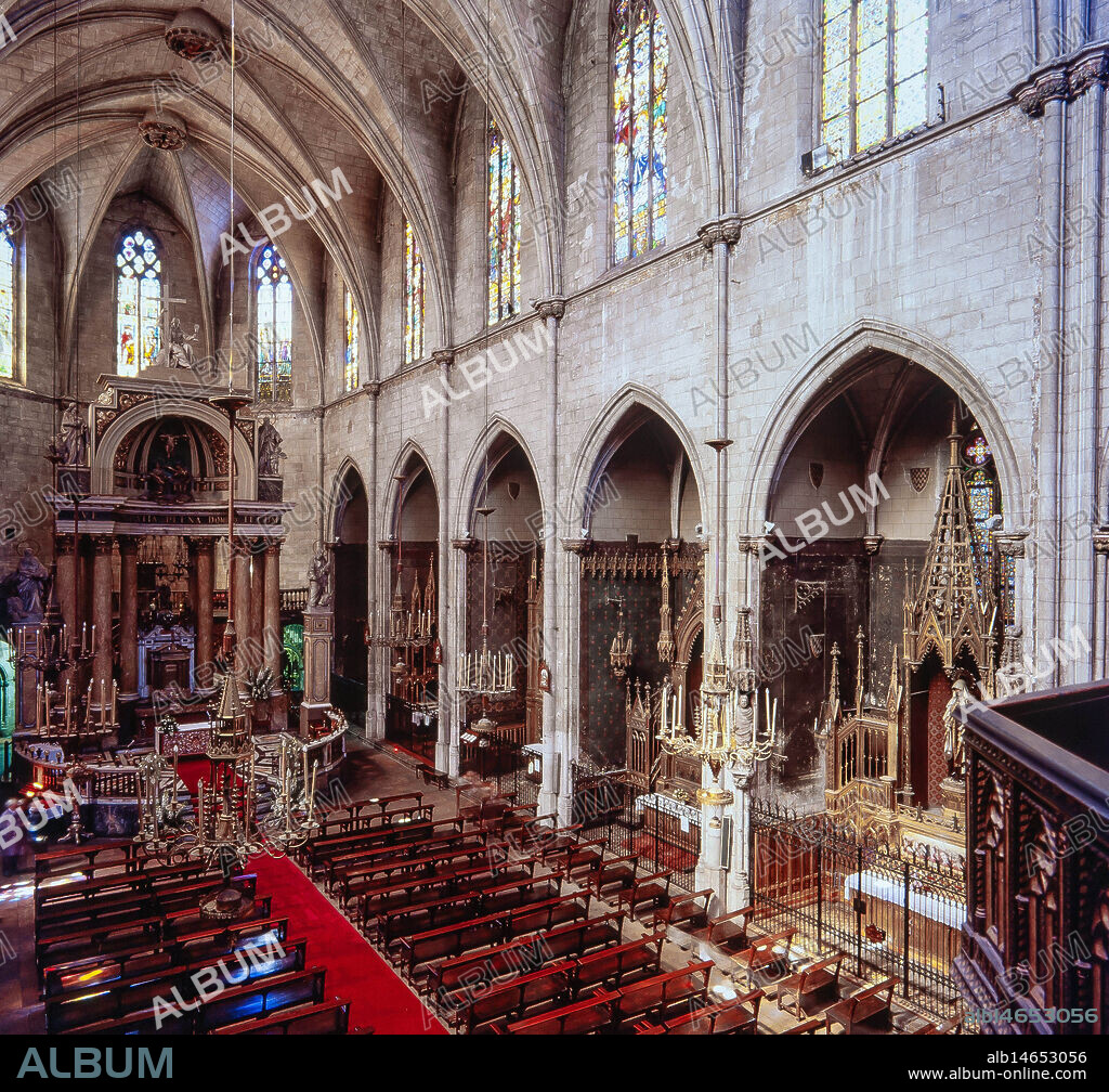 Basílica de los Santos Justo y Pastor de Barcelona (Església dels Sants Just i Pastor de Barcelona), siglo XIV.