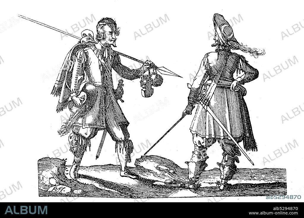 Soldiers from the time of 1630 - 1635, Magdeburg, Germany.