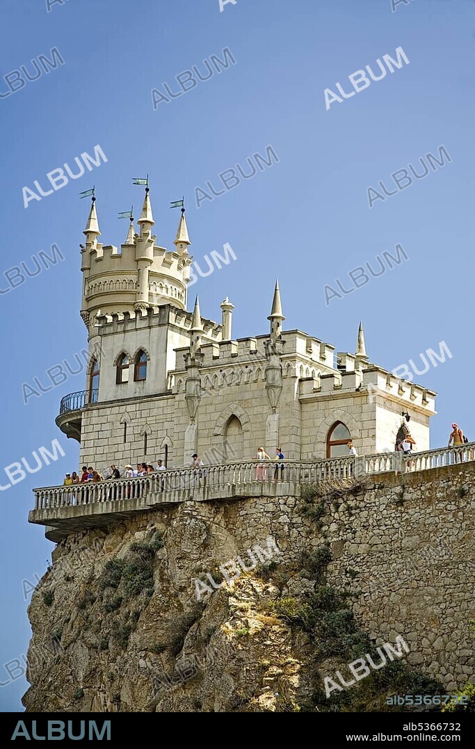 The Castle Swallow Nest at the Cape Air-Todor, Jalta, Crimea, Ukraine, South-Easteurope, Europe,, Europe.