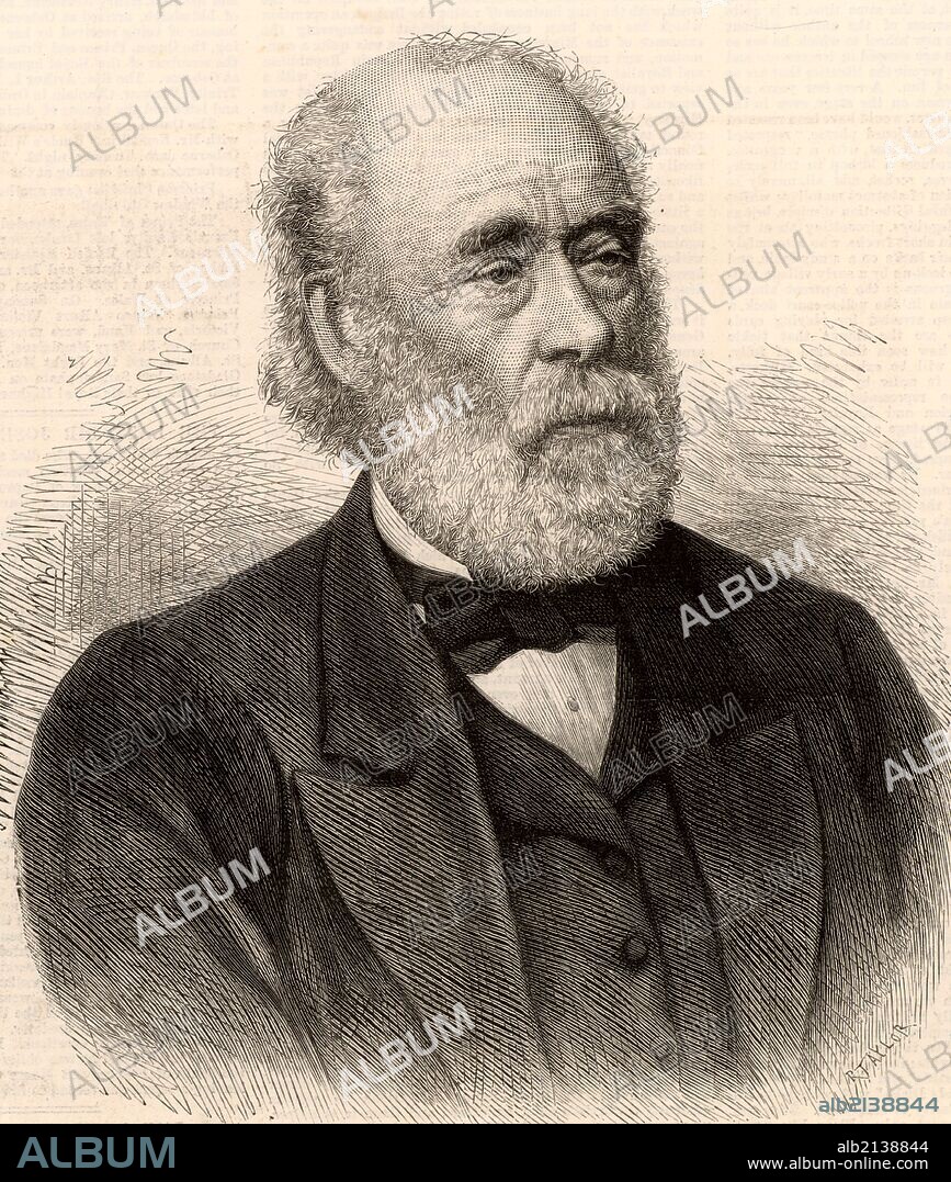 Joseph Whitworth (1803-1887) British engineer, inventor and entrepreneur. In 1841 he introduced a standardized a system for screw threads which became the British Standard. Engraving from "The Illustrated London News" (London, 5 February 1887). (Photo by: Universal History Archive/UIG via Getty Images).