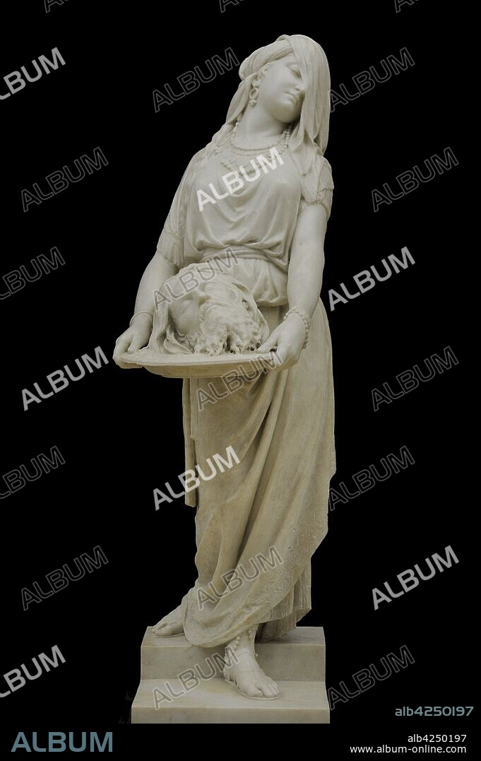Walery Gadomski (1833-1911). Escultor polaco. Estatua de Salomé, 1883. Mármol. Galería de Arte Polaco del siglo XIX (Lonja de los Paños, Sukiennice). Museo Nacional de Cracovia. Polonia.