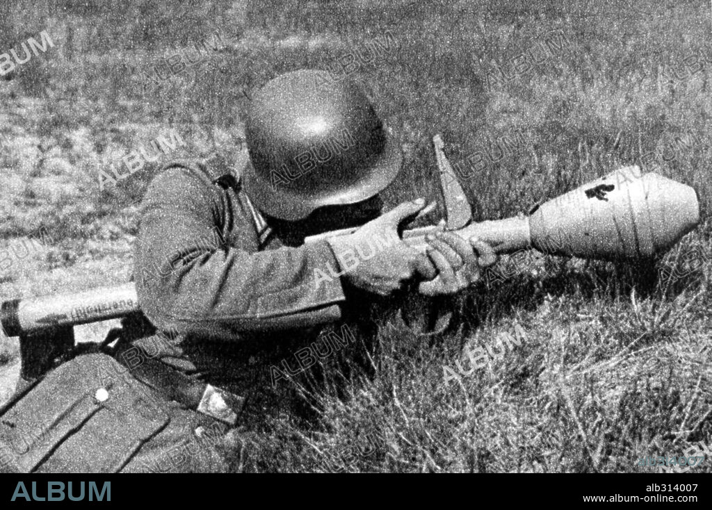 Panzerfaust anti-tank rocket launcher.