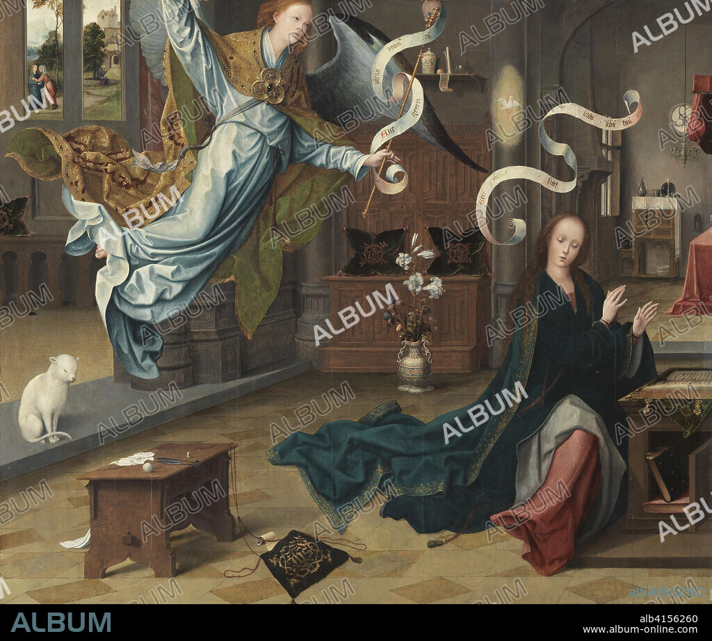 Jan de Beer (Amberes (?), hacia 1475 - Amberes, antes del 10 de noviembre de 1528). La Anunciación (hacia 1520). Óleo sobre tabla. 111,5 x 131 cm.