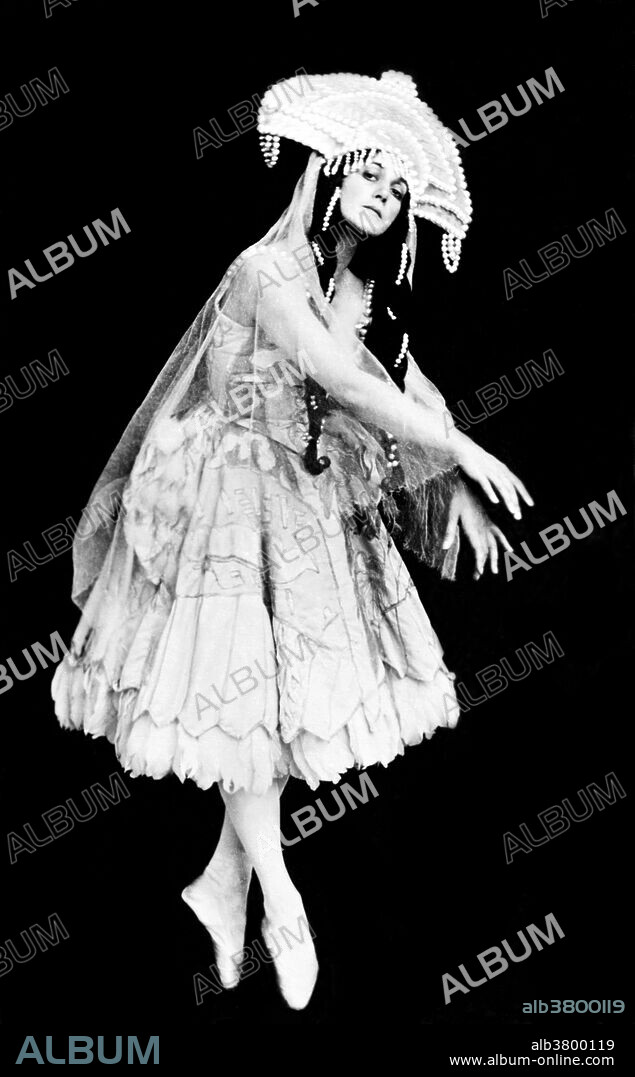Tamara Platonovna Karsavina (March 10, 1885 - May 26, 1978) was a Russian prima ballerina, renowned for her beauty. In 1894, after a rigorous examination, she was accepted at the Imperial Ballet School. At her mother's urging, she chose to graduate ahead of schedule in early 1902. After graduating Karsavina enjoyed a meteoric rise through the ranks, quickly becoming a leading ballerina with the Imperial Ballet. Shortly before 1910, she began spending time regularly in Paris to dance with the Ballets Russes of Sergei Diaghilev. During her years with the company, she created many of her most famous roles in the ballets of Mikhail Fokine, including Petrushka and Le Spectre de la Rose. She left Russia in 1919 after the revolution, and moved to Paris, where she continued her association with the Ballets Russes as a leading ballerina. After settling in Britain at Hampstead in London, she began teaching ballet professionally and became recognized as one of the founders of modern British ballet. She assisted in the establishment of The Royal Ballet and was a founder member of the Royal Academy of Dance, which is now the world's largest dance-teaching organization. She died in 1978 at the age of 93. Bain News Service, undated.