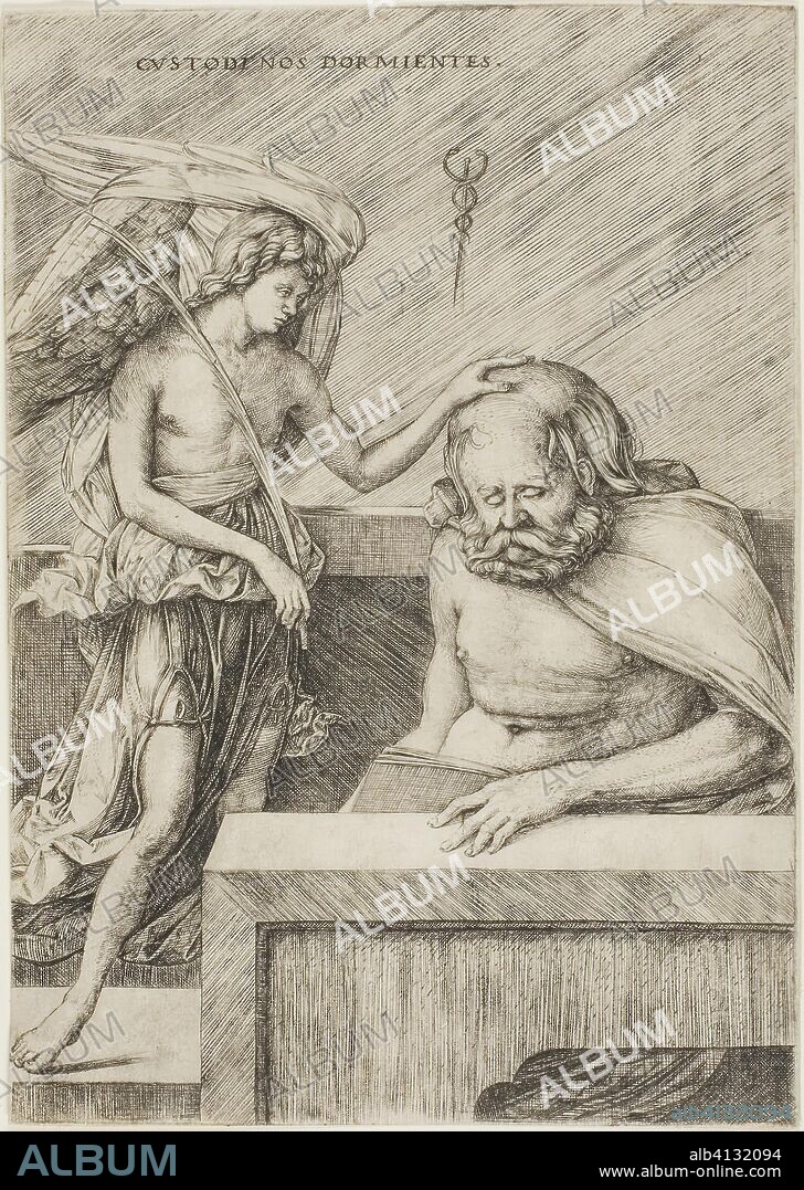 The Guardian Angel. Jacopo de' Barbari; Italian, 1460/70-before July 1516. Date: 1504-1514. Dimensions: 225 x 159 mm. Engraving on paper. Origin: Italy.
