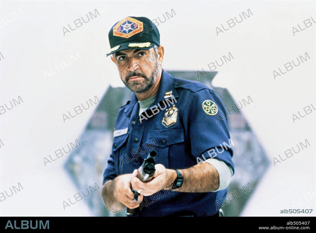 SEAN CONNERY in OUTLAND, 1981, directed by PETER HYAMS. Copyright LADD COMPANY/WARNER BROS.