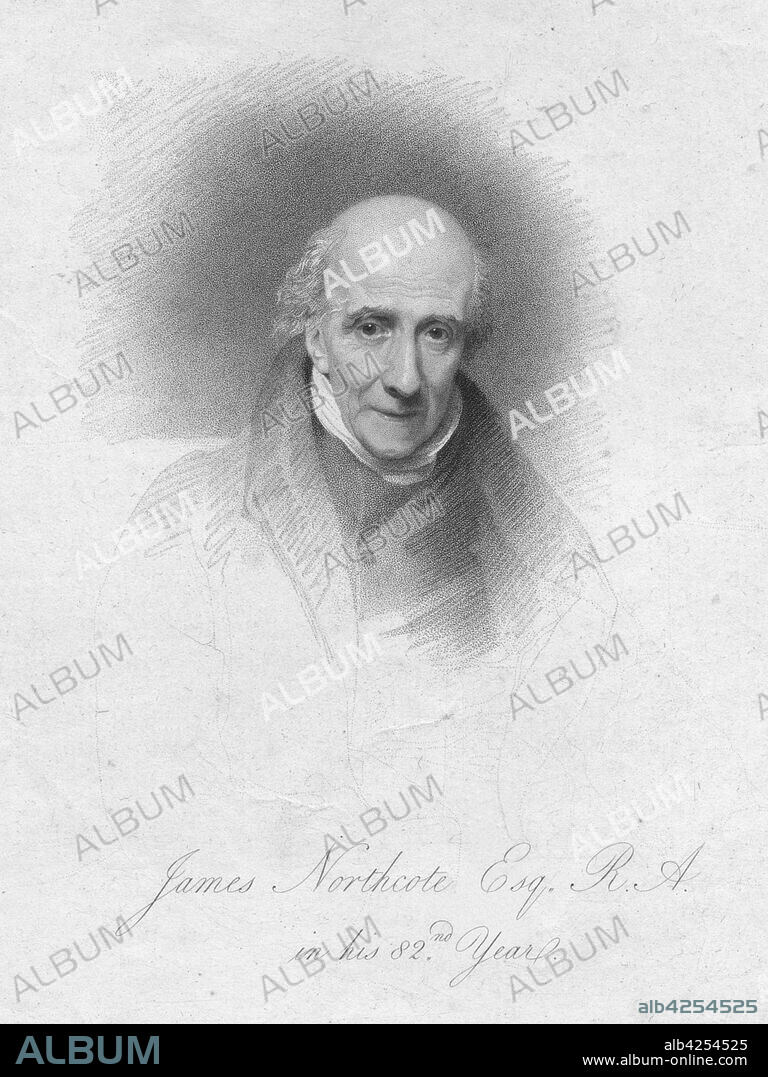 THOMAS WRIGHT. 'James Northcote Esq. R.A. in his 82nd Year', c1828. Portrait of British painter James Northcote (1746-1831). Northcote was a pupil of Sir Joshua Reynolds, and attended the Royal Academy schools. He was elected to the Royal Academy in 1787, and also wrote various works including a biography of Reynolds.