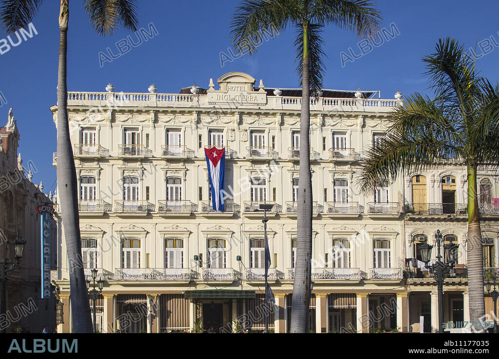 Hotel Inglaterra, Parque Central, Havana, Cuba, West Indies, Central America.