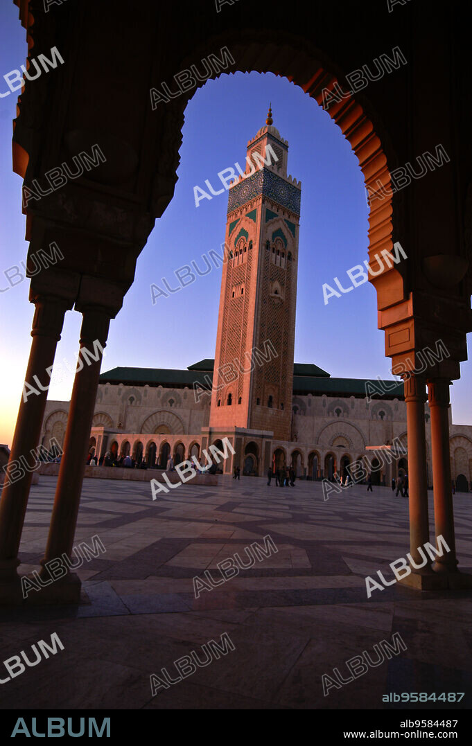 Mezquita Hassan II.Casablanca(Dar-el-Beïda). Marruecos. Magreb. Africa.