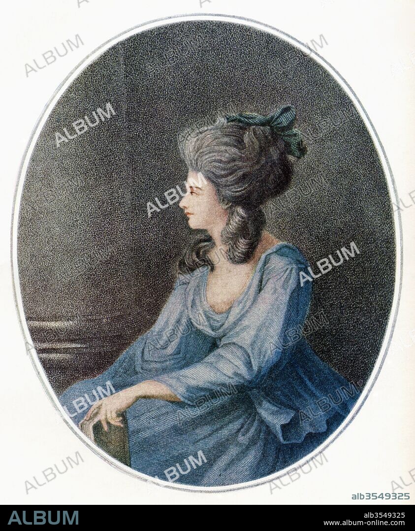 Georgiana Cavendish, Duchess of Devonshire, 1757 to 1806. Formerly Lady Georgiana Spencer. English socialite and first wife of the 5th Duke of Devonshire. Illustration from the book The Connoisseur Illustrated published 1904.