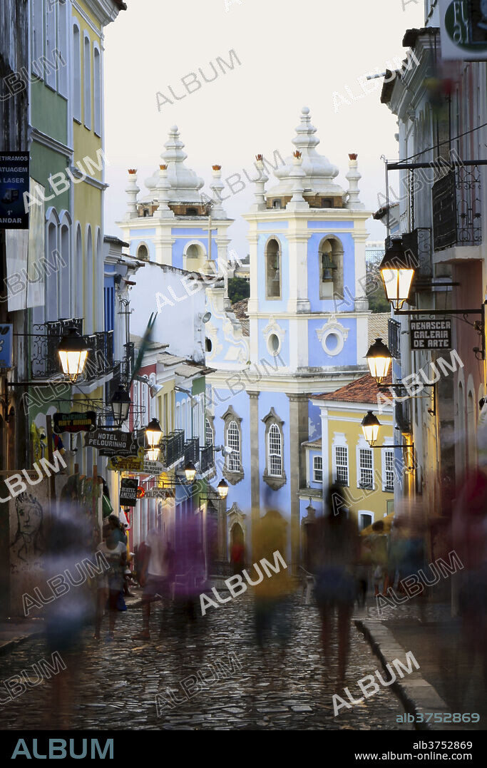 The Pelourinho area in the historical centre of Salvador, UNESCO World Heritage Site, Bahia, Brazil, South America.