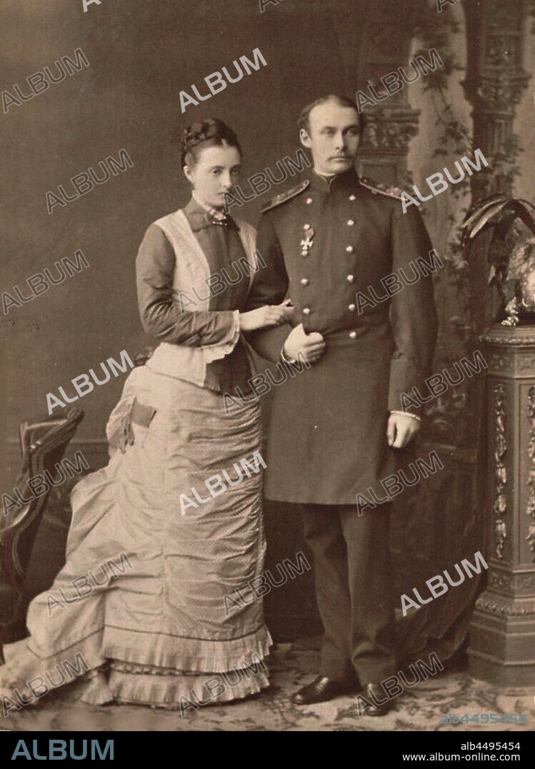 ANONYMOUS. Grand Duchess Anastasia Mikhailovna of Russia (1860-1922) and Grand Duke Frederick Francis III of Mecklenburg-Schwerin.
