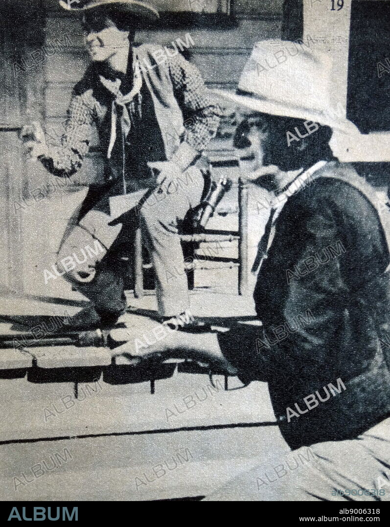 Ricky Nelson and John Wayne. Eric Hilliard Nelson (May 8, 1940 - December 31, 1985), known professionally as Ricky Nelson, was an American singer, pop pioneer, musician, and actor. Marion Robert Morrison (May 26, 1907 - June 11, 1979), known professionally as John Wayne and nicknamed Duke, was an American actor and filmmaker who became a popular icon through his starring roles in films made during Hollywood's Golden Age, especially in Western and war movies.