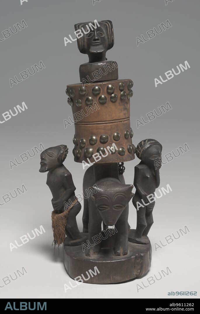 Mortar, late 1800s. Tobacco, introduced into Africa in the 16th century, became the prerogative of leaders. As patrons of the arts, Chokwe chiefs commissioned elaborate pipes and mortars as part of their court regalia for display during public gatherings.