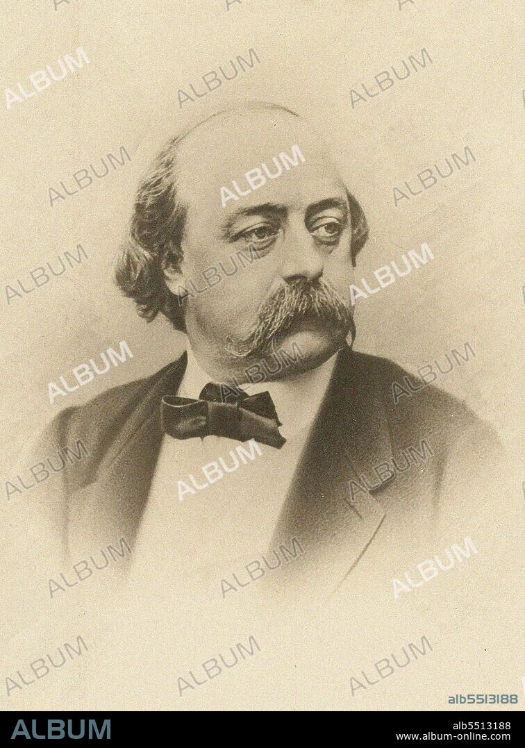 GASPARD-FéLIX NADAR. Portrait of Gustave Flaubert (1821-1880).