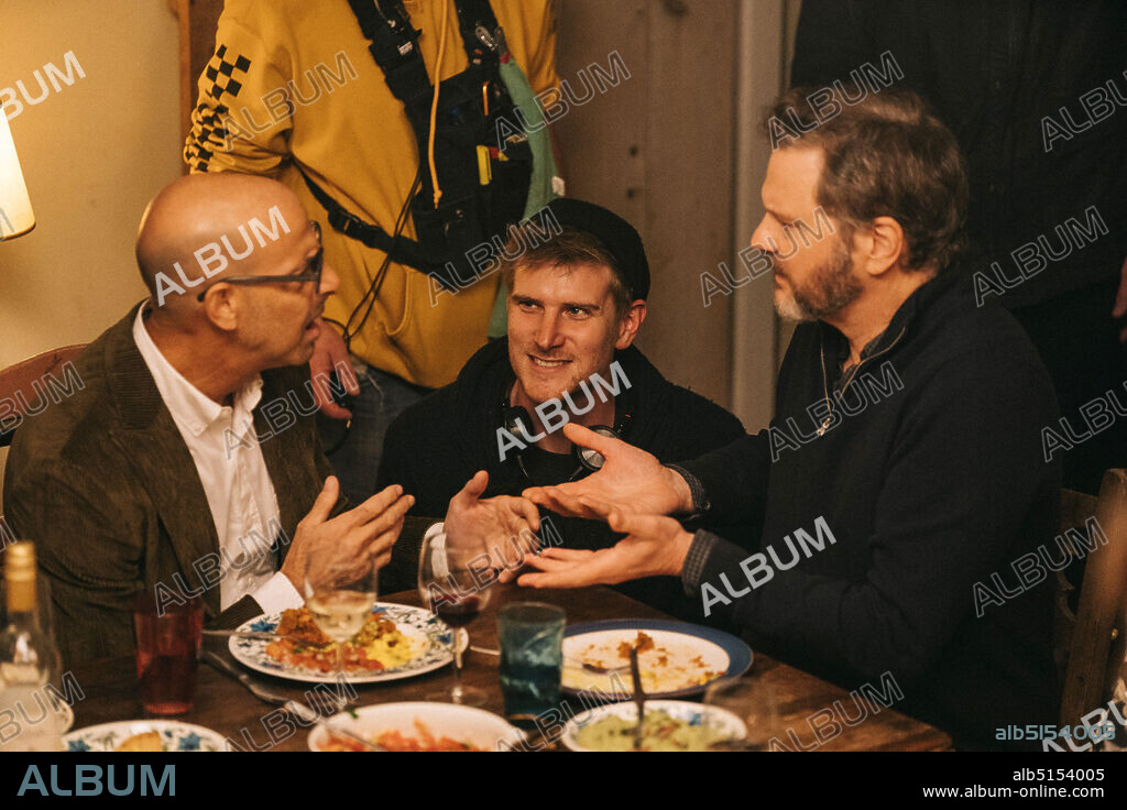 COLIN FIRTH, HARRY MACQUEEN and STANLEY TUCCI in SUPERNOVA, 2020, directed by HARRY MACQUEEN. Copyright BBC FILMS.