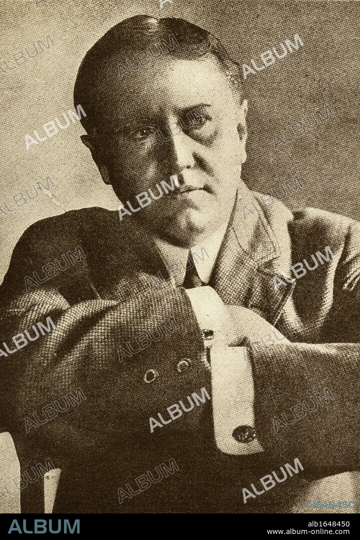 O Henry, pseudonym of William Sydney Porter, 1862-1910. American short story writer. From the book "The Masterpiece Library of Short Stories, American, Volume 16'.