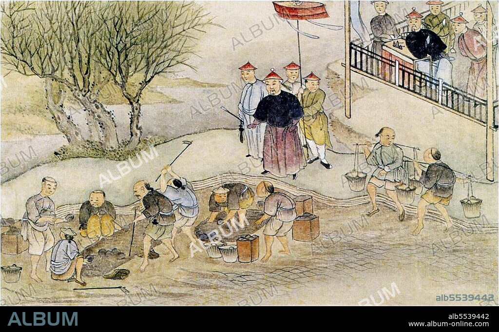 A formidable bureaucrat known for his competence and high moral standards, Lin was sent to Guangdong as imperial commissioner by the emperor in late 1838 to halt the illegal importation of opium by the British. He arrived in March 1839 and made a huge impact on the opium trade within a matter of months. He arrested more than 1,700 Chinese opium dealers and confiscated over 70,000 opium pipes. He initially attempted to get foreign companies to forfeit their opium stores in exchange for tea, but this ultimately failed and Lin resorted to using force in the western merchants' enclave. It took Lin a month and a half before the merchants gave up nearly 1.2 million kilograms (2.6 million pounds) of opium. Beginning 3 June 1839, 500 workers laboured for 23 days in order to destroy all of it, mixing the opium with lime and salt and throwing it into the sea outside of Humen Town. 26 June is now the International Day against Drug Abuse and Illicit Trafficking in honour of Lin Zexu's work.