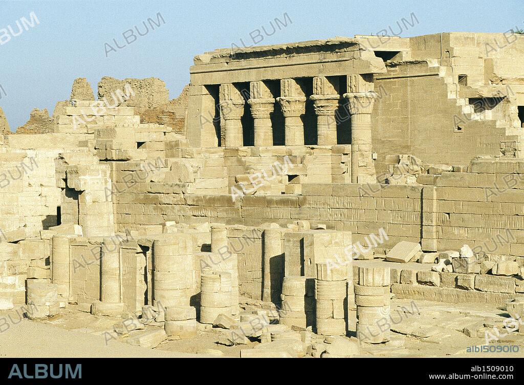 Egypt - Dandarah (Dendera). Temple of Hathor, Ptolemaic period, 1st century b.C.