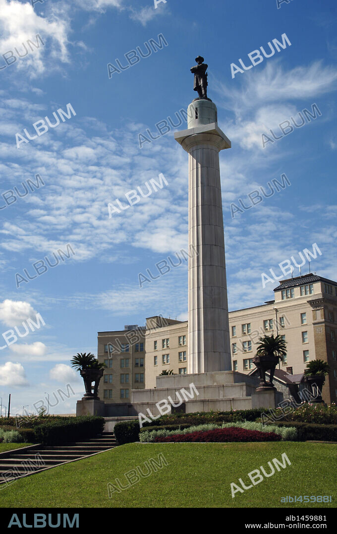 LEE, ROBERT EDWARD (1807-1870). Militar estadounidense. Luchó con el ejército confederado en la Guerra de Secesión. MONUMENTO A ROBERT E. LEE. NUEVA ORLEANS (NEW ORLEANS). Estado de Luisiana. Estados Unidos.