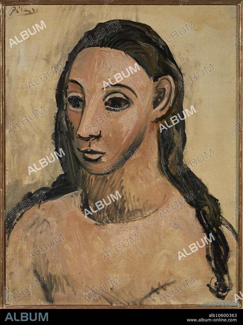 PABLO PICASSO. Busto de mujer joven (Büste einer jungen Frau).