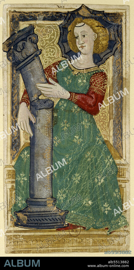 APOLLONIO DI GIOVANNI DI TOMMASO. Strength. Charles VI Tarot.