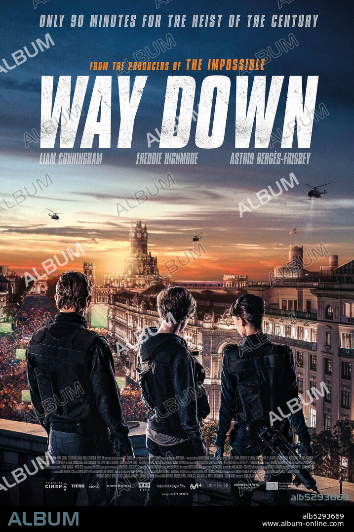 Plakat zu WAY DOWN, 2021, unter der Regie von JAUME BALAGUERO. Copyright TELECINCO CINEMA.