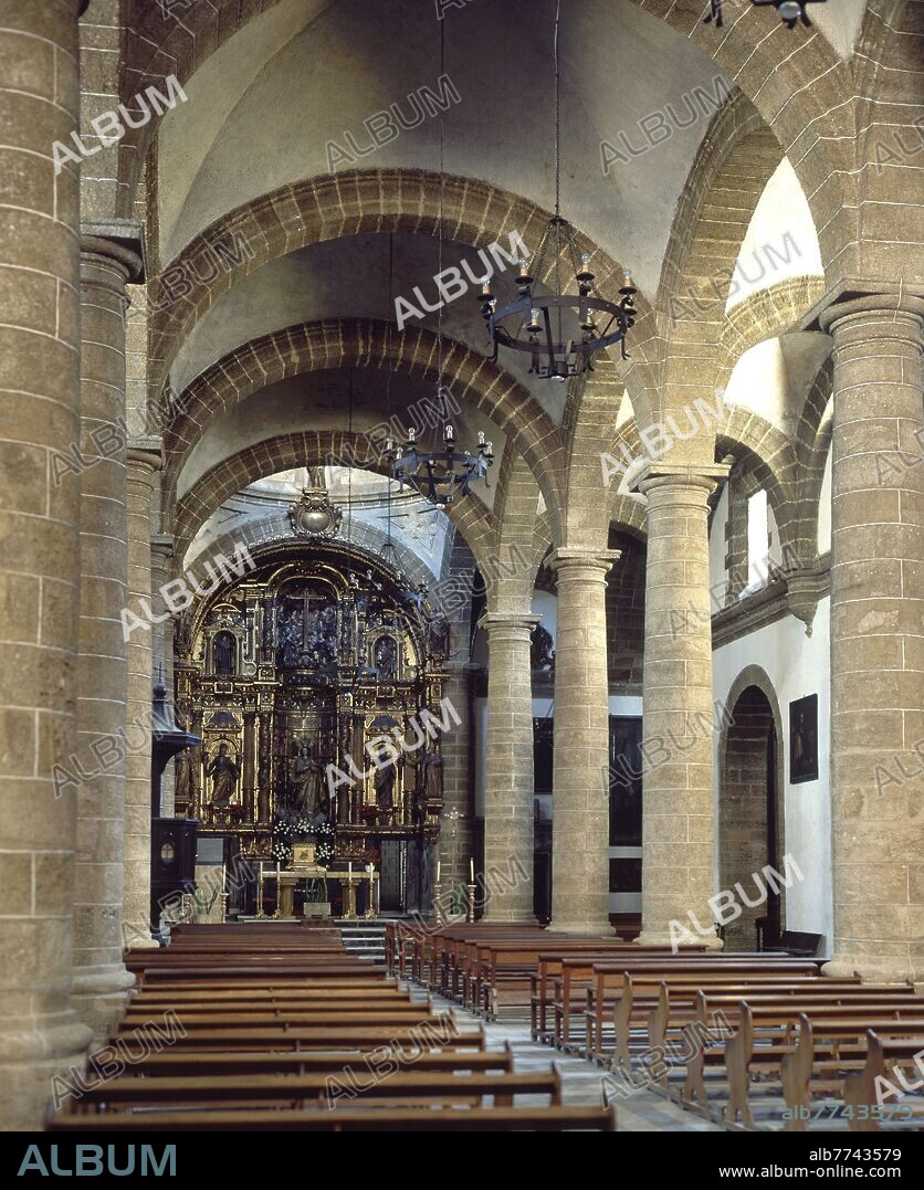 CRISTOBAL ROJAS (1555-1614). INTERIOR DE LA IGLESIA DE SANTA CRUZ TAMBIEN LLAMADA CATEDRAL VIEJA DE CADIZ.