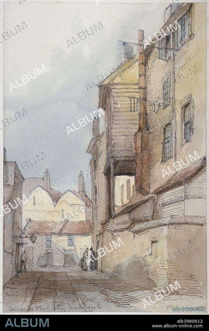 Catherine Wheel Alley, City of London, 1855.