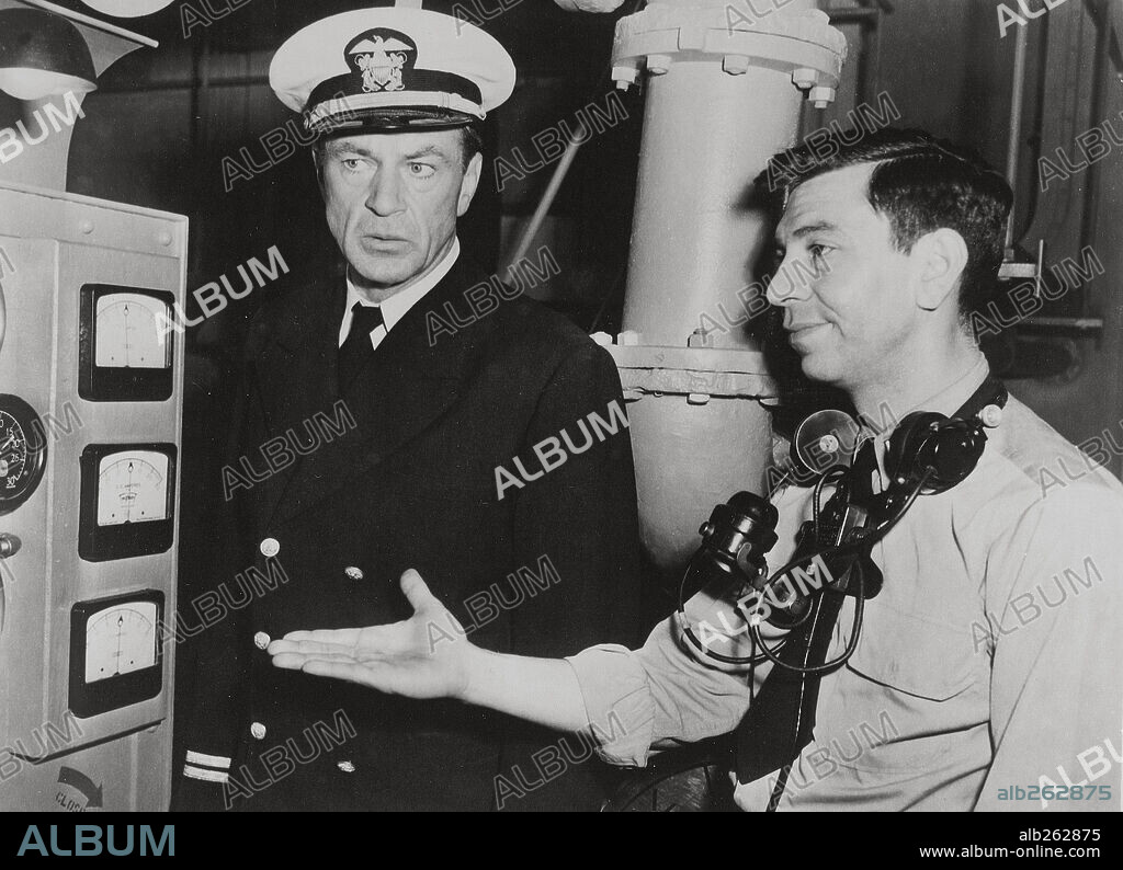 GARY COOPER in U. S. S. TEAKETTLE, 1951, directed by HENRY HATHAWAY. Copyright 20TH CENTURY FOX.
