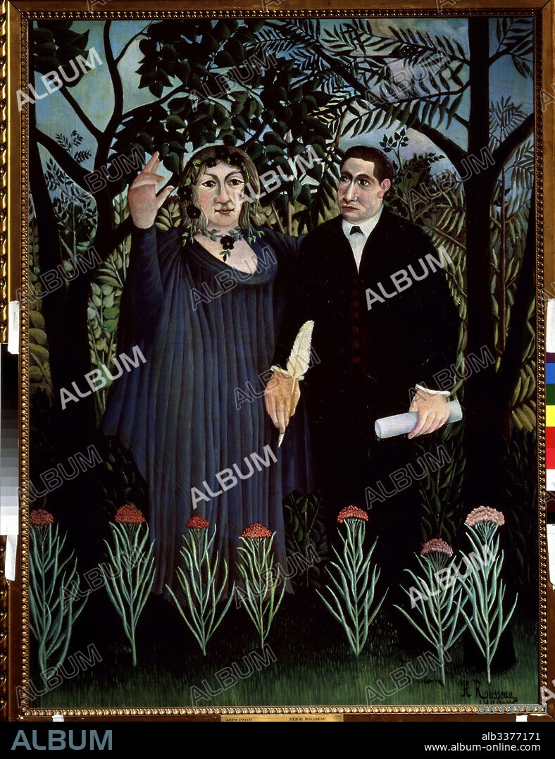 HENRI JULIEN FÉLIX ROUSSEAU. The Poet and his Muse. Portrait of Guillaume Apollinaire and Marie Laurencin.