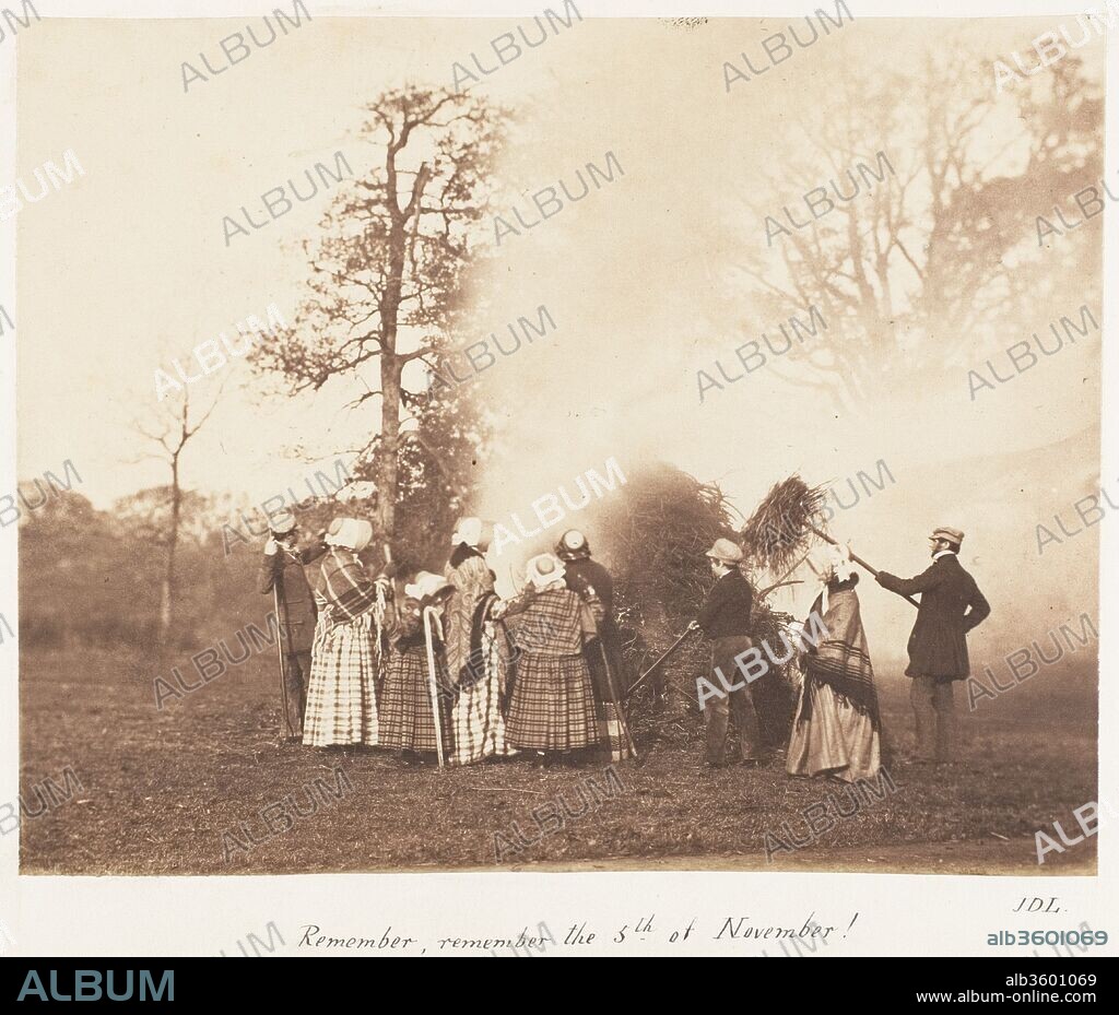 Remember, remember the 5th of November!. Artist: John Dillwyn Llewelyn (British, Swansea, Wales 1810-1882 Swansea, Wales). Dimensions: Image: 15.6 × 19.5 cm (6 1/8 × 7 11/16 in.). Date: 1853-56.