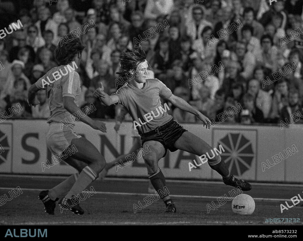 1976-07-28. Ralf Edström, fotbollspelarre i PSV Eindhoven Foto: Torbjörn Andersson / EXP / TT / Kod 4 . ** AFTONBLADET OUT **.