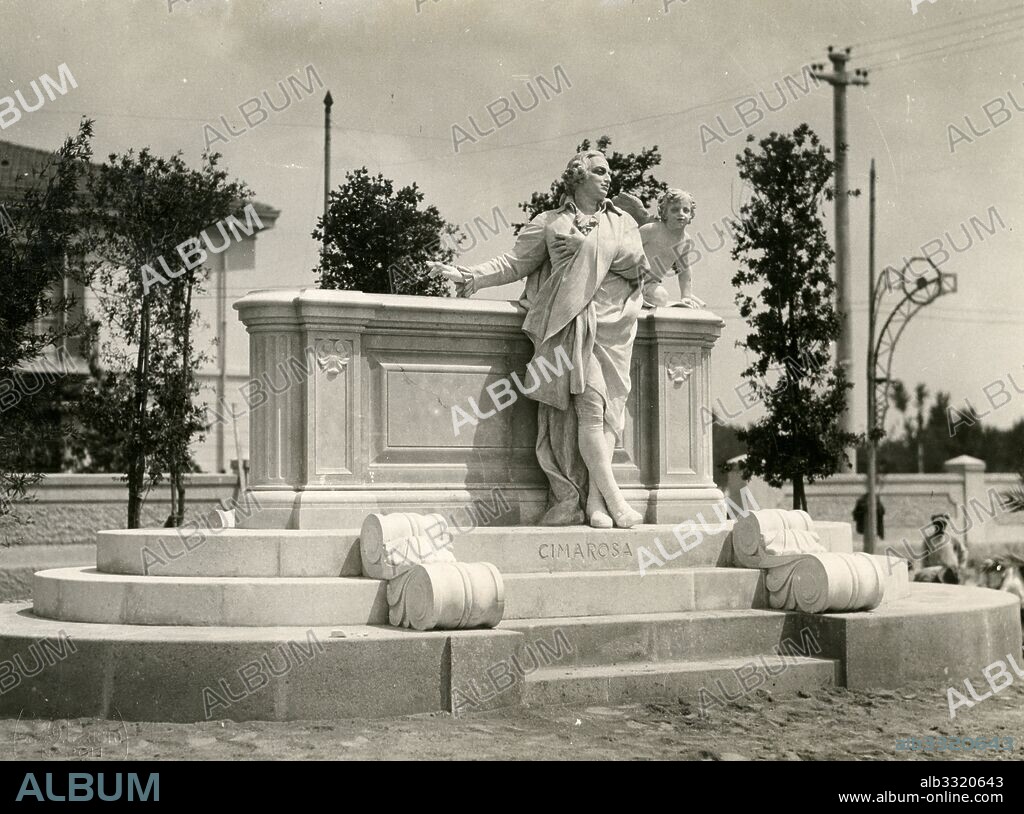 Monument to the composer Domenico Cimarosa, by Francesco Jerace (1853-1937), Aversa, Campania, Italy, 1910-1920.