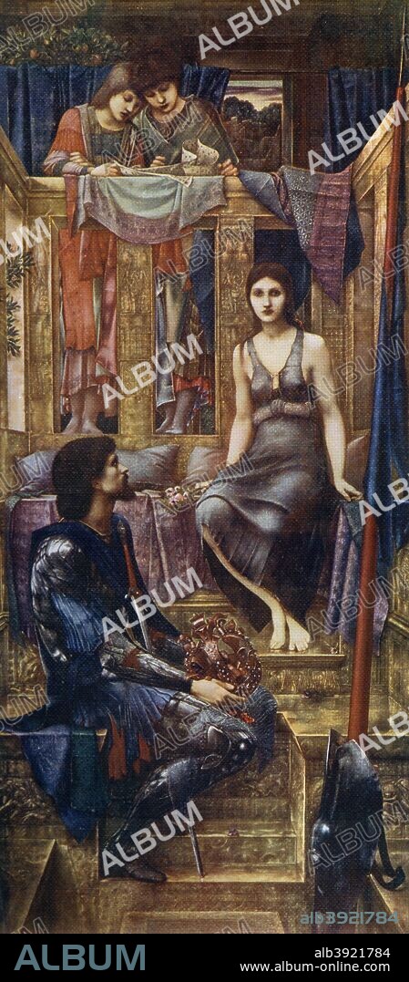 'King Cophetua and the Beggar Maid', 1884, (1912). A colour print from Famous Paintings with an Introduction by Gilbert Chesterton, Cassell and Company, London, New York, Toronto, 1912.