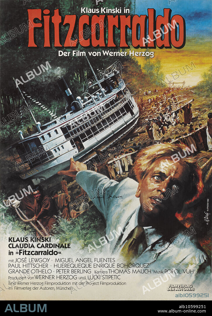JEAN MASCII. Movie poster "Fitzcarraldo" by Werner Herzog.