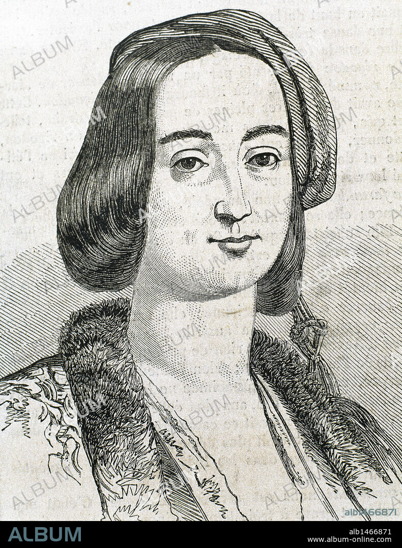Amalia of Oldenburg. Duchess of Oldenburg (1818-1875). Queen Consort, wife of Otto I of Greece (1815-1867). Engraving.