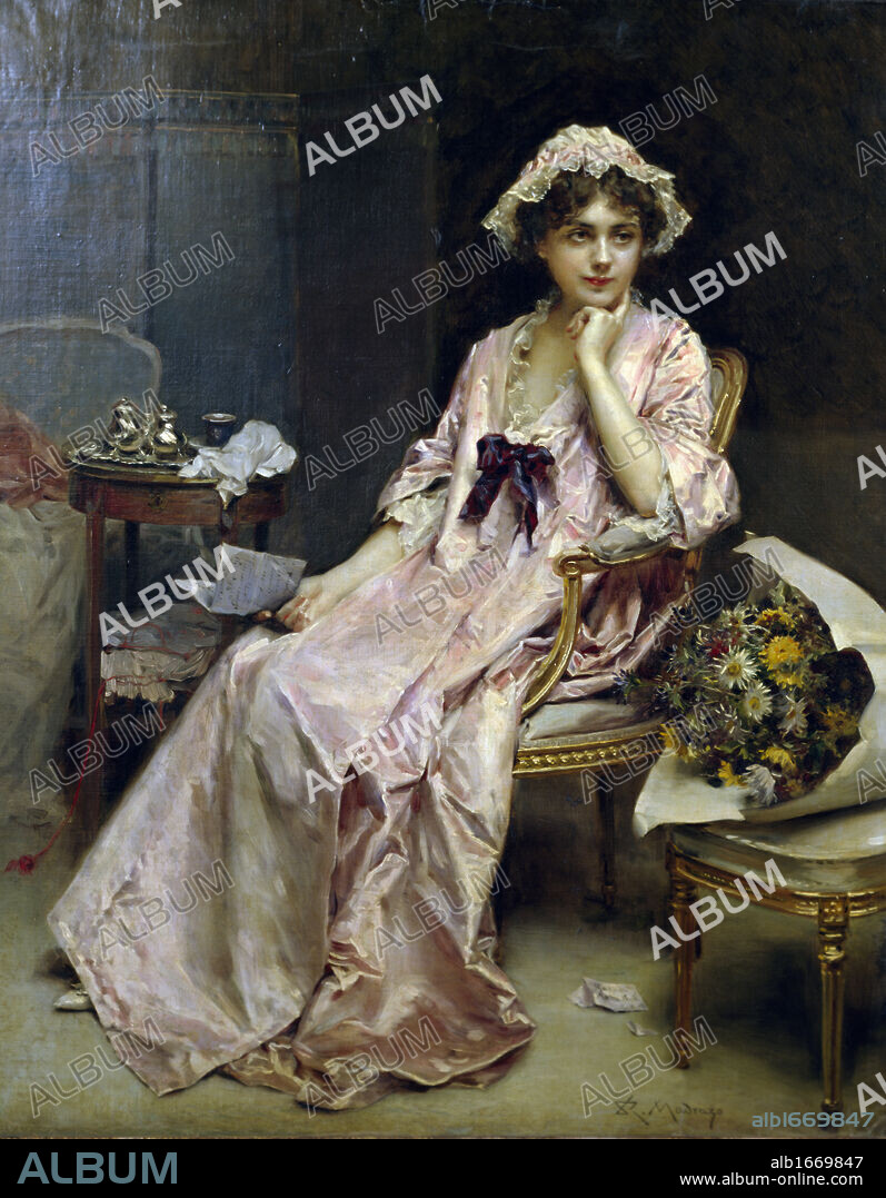 The Letter by Federico de Madrazo y Kuntz, (815-1894).