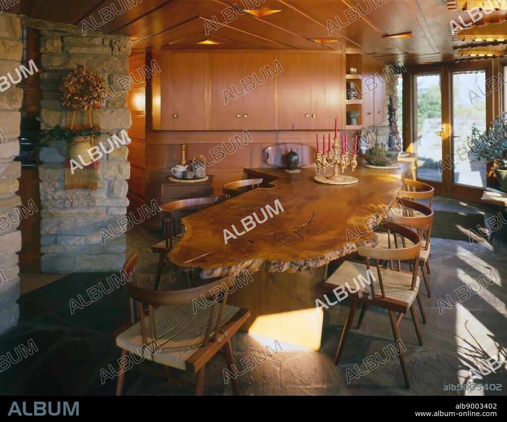 Kentuck Knob, also known as the Hagan House, is a residence designed by the American architect Frank Lloyd Wright in rural Stewart Township near the village of Chalk Hill, Fayette County, Pennsylvania, USA, 45 miles (72 km) southeast of Pittsburgh.
