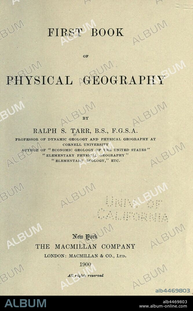 First book of physical geography : Tarr, Ralph S. (Ralph Stockman), 1864-1912.