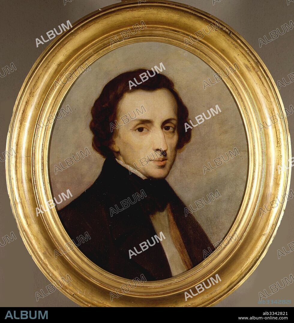 ARY SCHEFFER. Portrait of Frédéric Chopin.