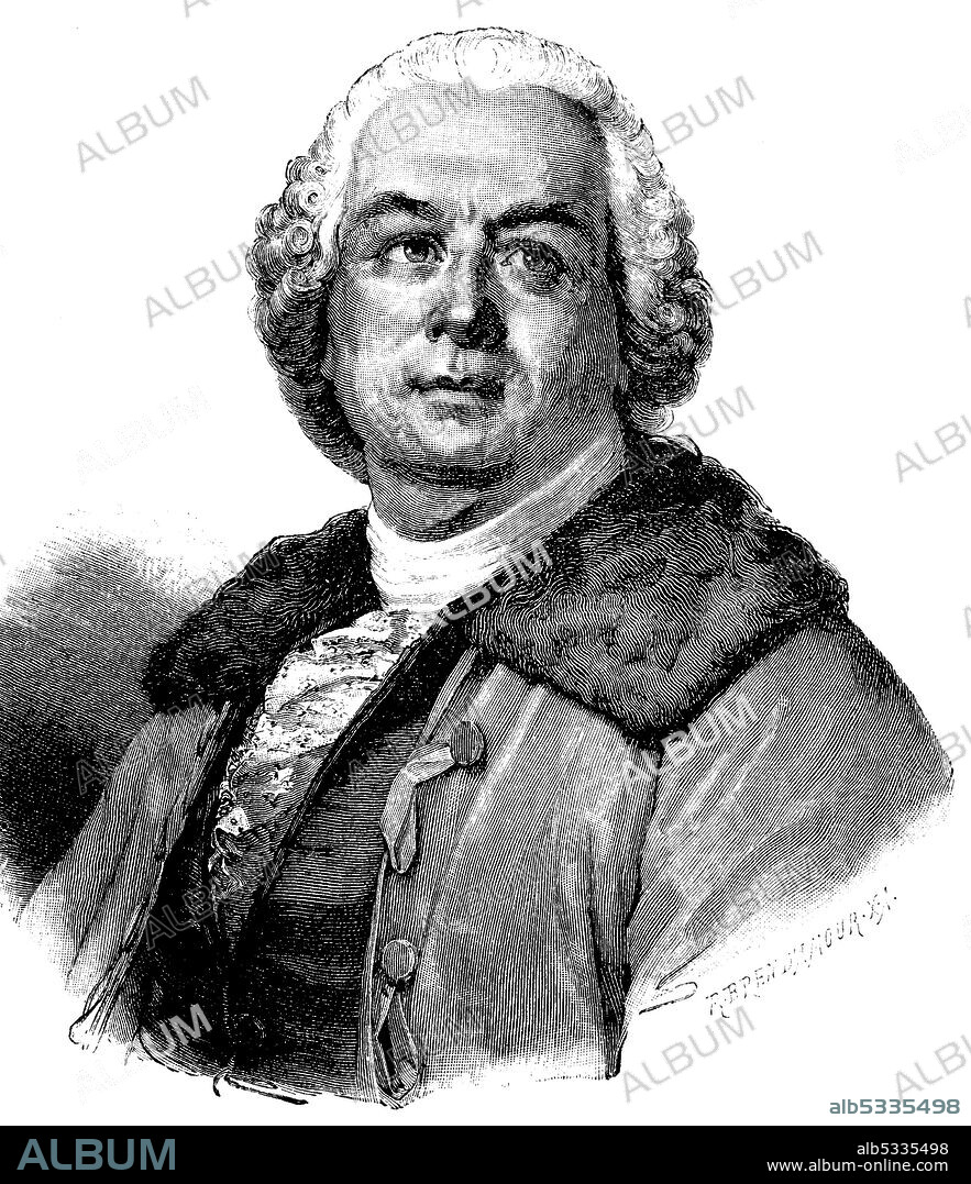 Christoph Willibald Gluck, from 1756 Knight of Gluck, July 2, 1714 - November 15, 1787, German composer of the pre-classical period. He is considered one of the most important opera composers of the second half of the 18th century  /  Christoph Willibald Gluck, ab 1756 Ritter von Gluck, 2. Juli 1714 - 15. November 1787, deutscher Komponist der Vorklassik. Er gilt als einer der bedeutendsten Opernkomponisten der zweiten Hälfte des 18. Jahrhunderts, Historisch, historical, digital improved reproduction of an original from the 19th century / digitale Reproduktion einer Originalvorlage aus dem 19. Jahrhundert.