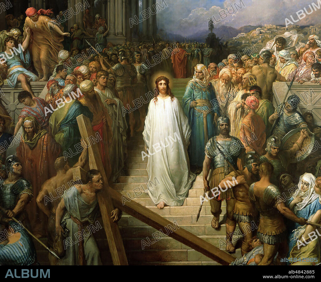PAUL GUSTAVE DORÉ. Christ Leaving the Praetorium (Christ quittant le prétoire).