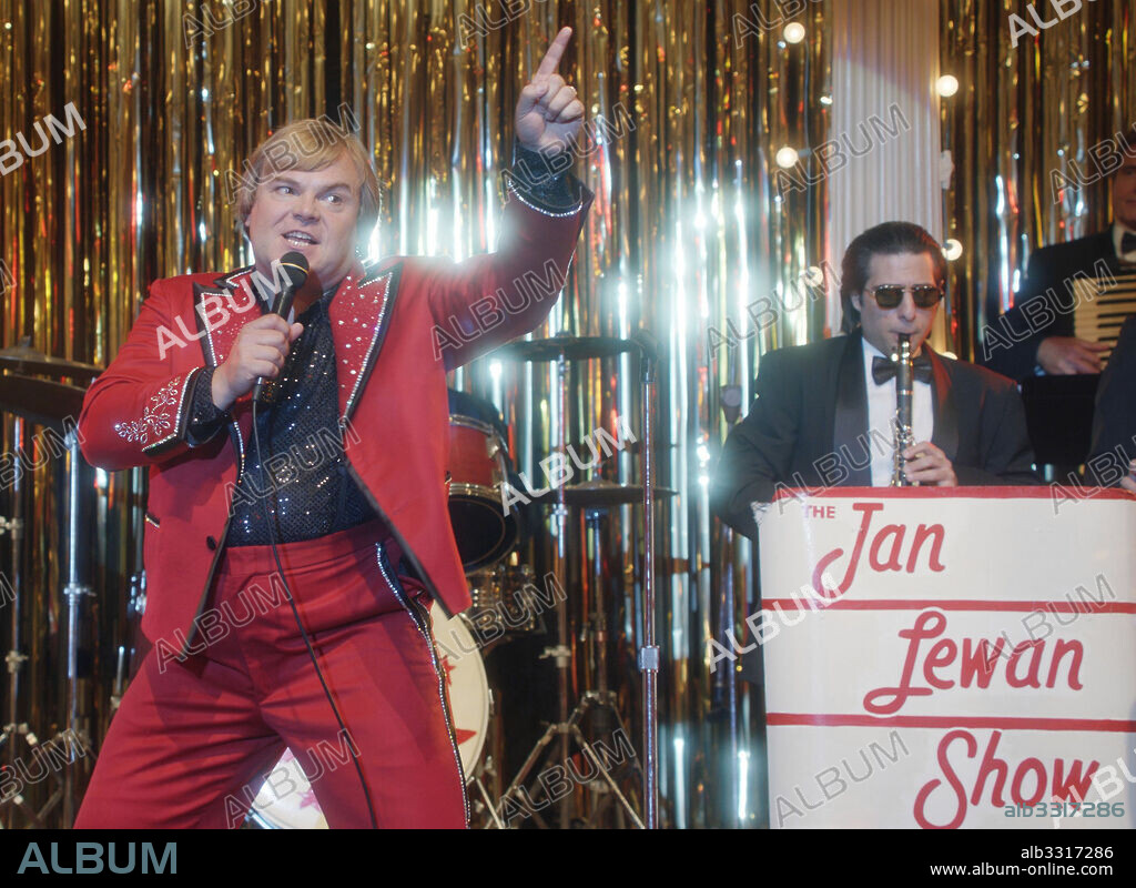 JACK BLACK in THE POLKA KING, 2017, directed by MAYA FORBES and WALLACE WOLODARSKY. Copyright RED HOUR FILMS/ELECTRIC DYNAMITE/PERMUT PRESENTATIONS/SHIVHA / BOWDEN SCHWARTZ, ANDREI.